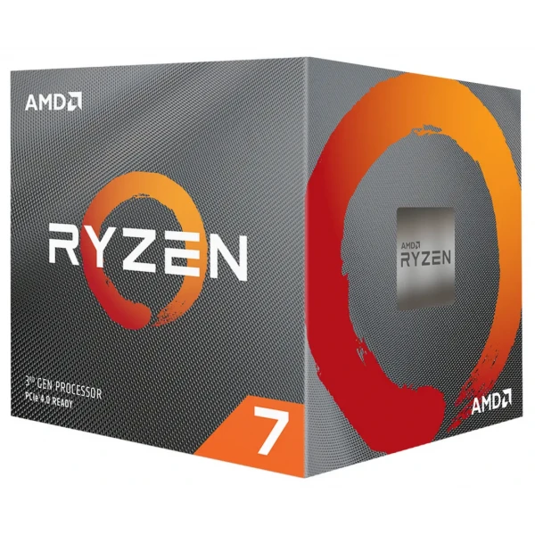 Процессор AMD Ryzen 7 3700X, Socket AM4, 8x ядер, Нет встроенной графики, Wraith Prism RGB | Box