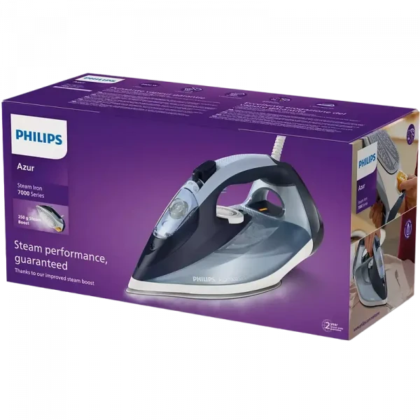 Fier de călcat Philips DST7020/20, 2800W, Albastru deschis