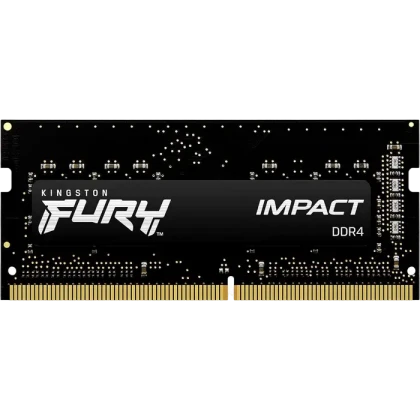 Оперативная память Kingston FURY Impact, DDR4 SDRAM, 3200 МГц, 16Гб, KF432S20IB/16