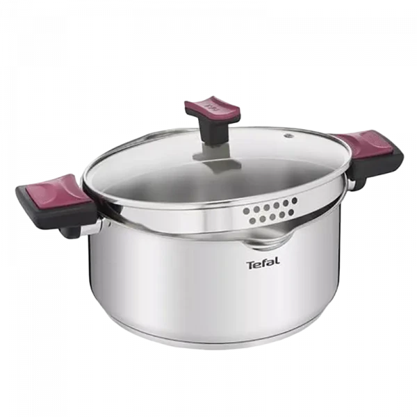 Set de vase Tefal G723SA74, 6,1L, Argintiu