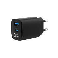 Зарядное устройство Gembird TA-UC-PDQC30LCD-BK-01, 30Вт, Чёрный
