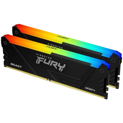 Memorie RAM Kingston FURY Beast RGB, DDR4 SDRAM, 3200 MHz, 64GB, KF432C16BB2AK2/64
