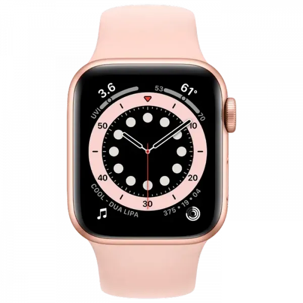 Умные часы Apple Watch Series 6 GPS MG123, 40мм, Золото | Розовый