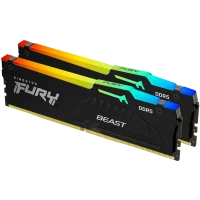 Memorie RAM Kingston FURY Beast RGB, DDR5 SDRAM, 6000 MHz, 64GB, KF560C36BBEAK2-64