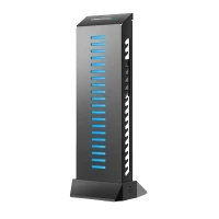 Suport pentru placă grafică Deepcool GH-01 A-RGB, Negru