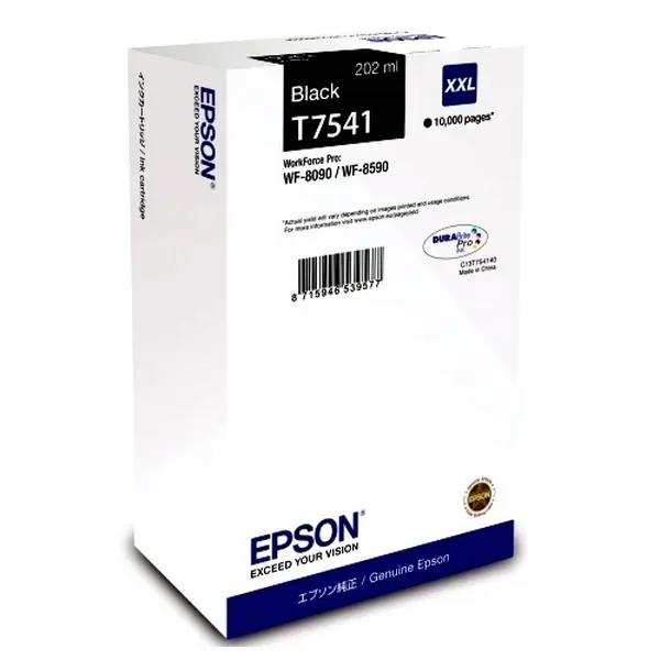 Картридж чернильный Epson T754 WF-8090 / WF-8590 Ink Cartridge, C13T754140, Черный