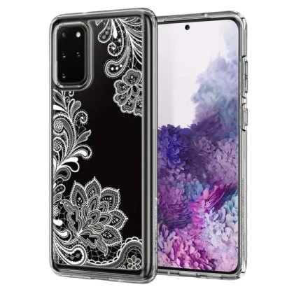 Чехол Spigen Ciel Galaxy S20+, Белая Мандала