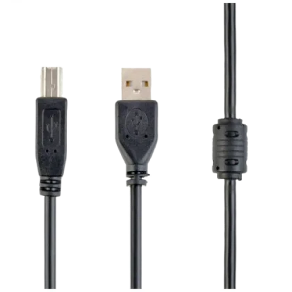 Cablu de comunicație Gembird CCF-USB2-AMBM-6, USB Type-A/USB Type-B, 1,8m, Negru