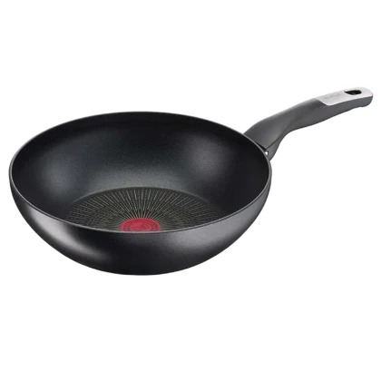 Tigaie WOK Tefal G2551972, 28cm, Negru