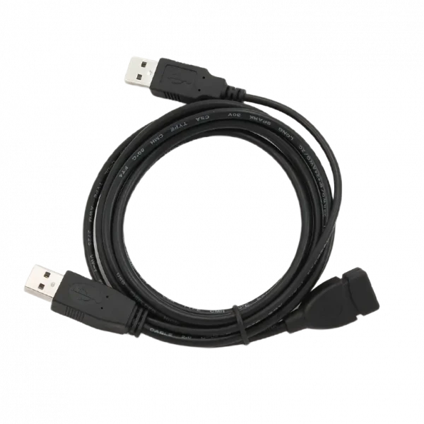 Cablu de comunicație Cablexpert CCP-USB22-AMAF-6, 2AM/AF/USB Type-A (F), 1,8m, Negru