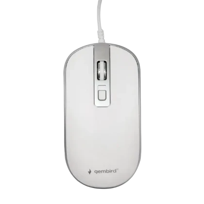 Беcпроводная мышь Gembird MUSW-4B-06-WS, Белый/Серебристый