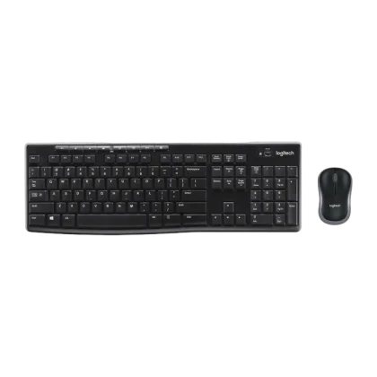 Клавиатура и мышь Logitech MK270, Беспроводное, Чёрный