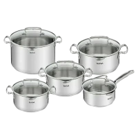 Set de vase Tefal G719SA74, 6,1L, Argintiu