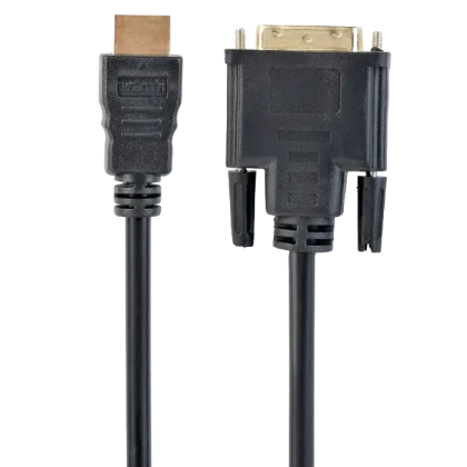 Видео кабель Cablexpert CC-HDMI-DVI-0.5M, HDMI (M) - DVI-I (M), 0,5м, Чёрный