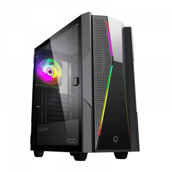 Компьютерный корпус Gamemax Typhoon COC, Midi-Tower, Без блока питания, Чёрный