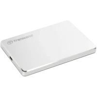 HDD portabil extern Transcend StoreJet 25C3S, 1 TB, Argintiu (TS1TSJ25C3S)