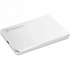 HDD portabil extern Transcend StoreJet 25C3S, 1 TB, Argintiu (TS1TSJ25C3S)