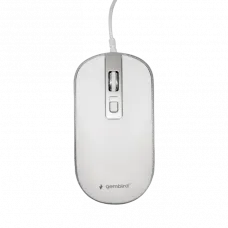 Mouse Gembird MUS-4B-06-WS, Alb/Argintiu