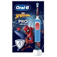 Электрическая зубная щетка Braun Kids Vitality PRO D103 Spiderman, Синий