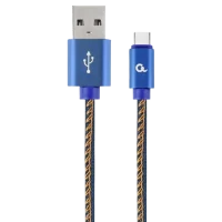 Кабель для зарядки и синхронизации Cablexpert CC-USB2J-AMCM-2M-BL, USB Type-A/USB Type-C, 2м, Синий
