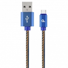 Cablu încărcare și sincronizare Cablexpert CC-USB2J-AMCM-2M-BL, USB Type-A/USB Type-C, 2m, Albastru