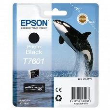 Картридж чернильный Epson T760, 26мл, Черный фото