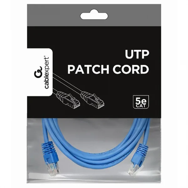 Патч-корд Cablexpert PP12-3M/B, CAT5e UTP, 3м, Синий