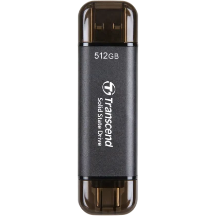 Внешний портативный SSD накопитель Transcend ESD310C, 512 GB, Чёрный (TS512GESD310C)