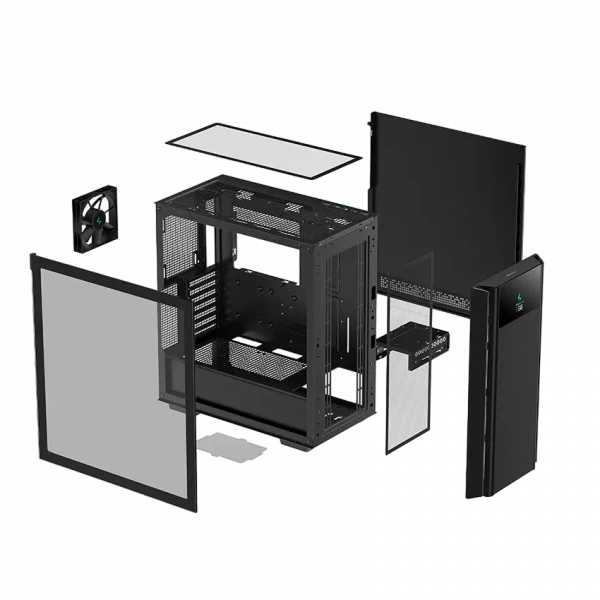Компьютерный корпус Deepcool CH510 Mesh Digital, Midi-Tower, Без блока питания, Чёрный