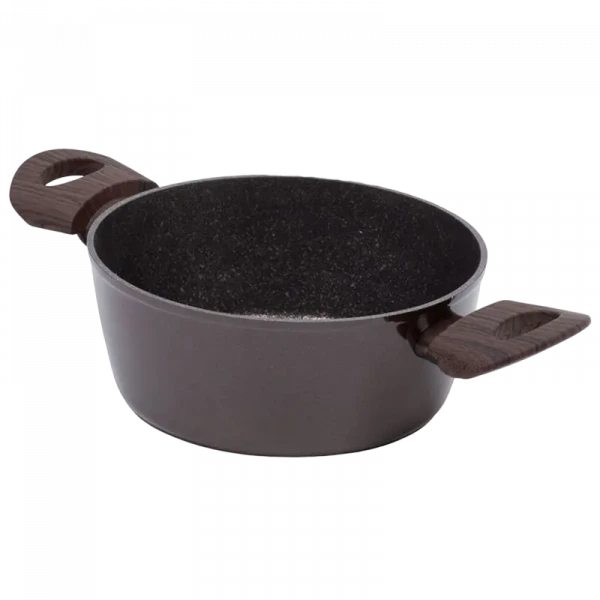 Кастрюля RESTO 93018, 2.5л, 20см, Коричневый