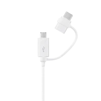 Зарядный кабель Samsung EP-DG930DWEGRU, USB Type-A/Micro USB, USB Type-C, 1,5м, Белый