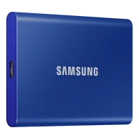 Внешний портативный жесткий диск Samsung Portable SSD T7, 2 ТБ, Синий (MU-PC2T0H/WW)