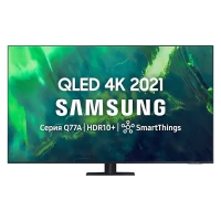 75 LED SMART Телевизор Samsung QE75Q77AAUXUA, 3840x2160 4K UHD, Tizen, Чёрный