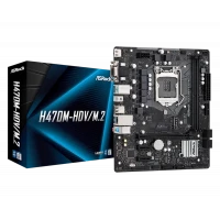 Материнская плата ASRock H470M-HDV/M.2, LGA1200, Intel H470, Micro-ATX