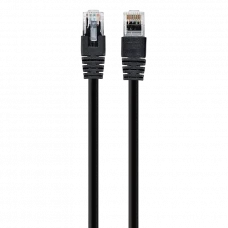 Патч-корд Cablexpert PP12-5M/BK, CAT5e UTP, 5м, Чёрный