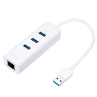 Adaptor USB 3.0 UE330 2 în 1- Adaptor Gigabit Ethernet & 3-Port Hub UE330 TP-LINK