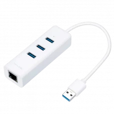 Adaptor USB 3.0 UE330 2 în 1- Adaptor Gigabit Ethernet & 3-Port Hub UE330 TP-LINK