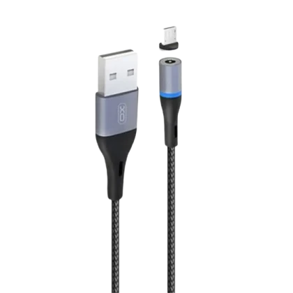Кабель для зарядки и синхронизации XO NB125, USB Type-A/USB Type-C, 1м, Чёрный