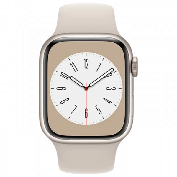 Ceas inteligent Apple Watch Series 8 GPS, 45mm, Starlight