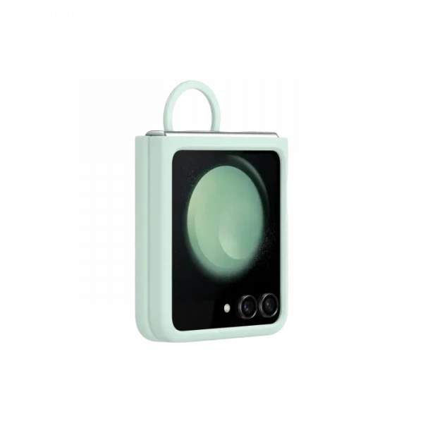 Husă Samsung Silicone Case with Ring Flip 5, Verde oceanic