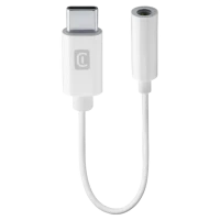 Audio Adaptor Cellularline Music Enabler Type-C, 3.5 mm/USB Type-C, 0,15m, Alb