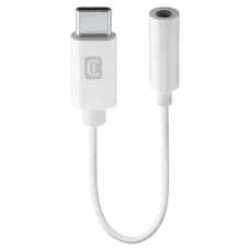 Audio Adaptor Cellularline Music Enabler Type-C, 3.5 mm/USB Type-C, 0,15m, Alb