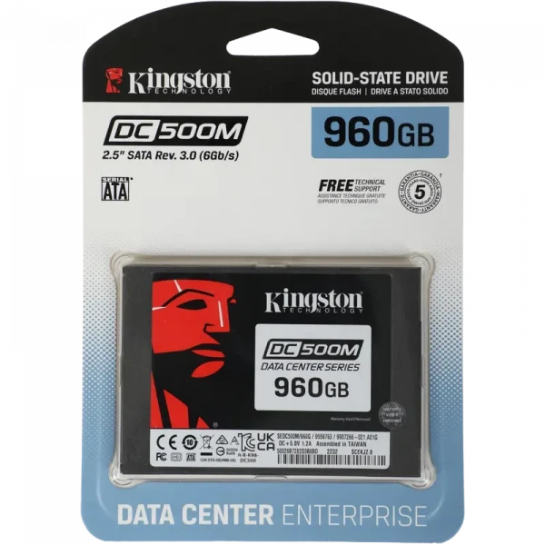 Накопитель SSD Kingston DC500M, 960Гб, SEDC500M/960G