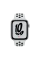 Ceas inteligent Apple Watch SE, 44mm, Carcasă din aluminiu cu bandă sportivă Pure Platinum/Black Nike Band