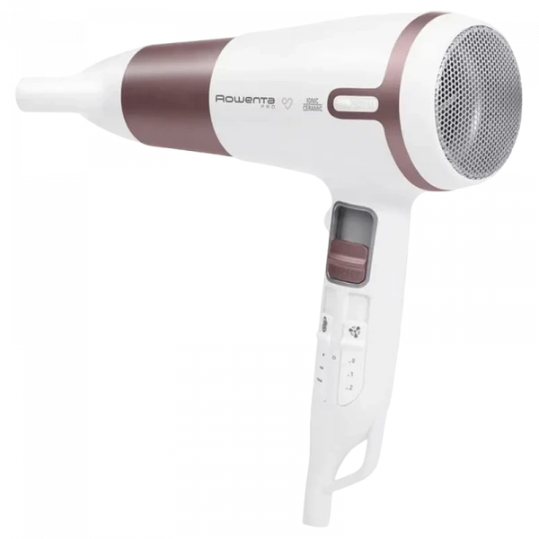 Uscător de păr Rowenta Premium Care Pro CV7461F0, 2400W, Alb | Roz