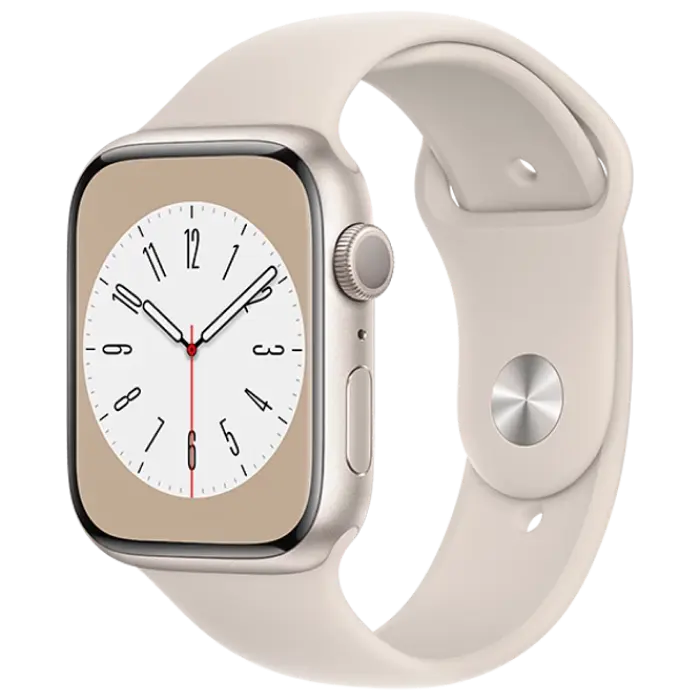 Ceas inteligent Apple Watch Series 8 GPS, 41mm, Starlight