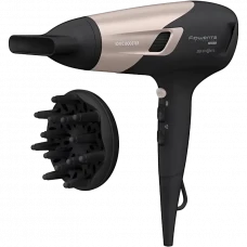 Фен Rowenta Studio Dry Glow CV5831F0, 2100 Вт, Чёрный | Розовый