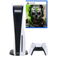 Игровая консоль SONY PlayStation 5 Digital Edition, Белый, Call of Duty: Modern Warfare II