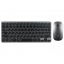 Set Tastatură + Mouse QUMO Paragon, Fără fir, Argintiu
