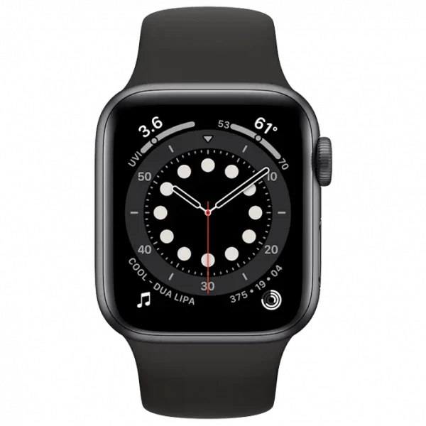Умные часы Apple Watch Series 6 GPS MG133, 40мм, Космический серый